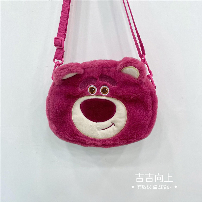 Túi Xách gấu dâu Lotso Lông Siêu Mịn, Siêu Dễ Thương, Màu Hồng Lovely Thời Trang | BigBuy360 - bigbuy360.vn