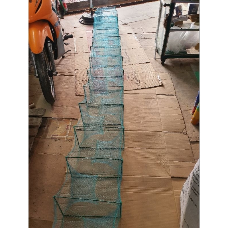 Lú Bắt Cá Đặt Sông, 12 Cửa Ngục. Lưới Cước Thái 3 Phân, Siêu Nhạy Cá