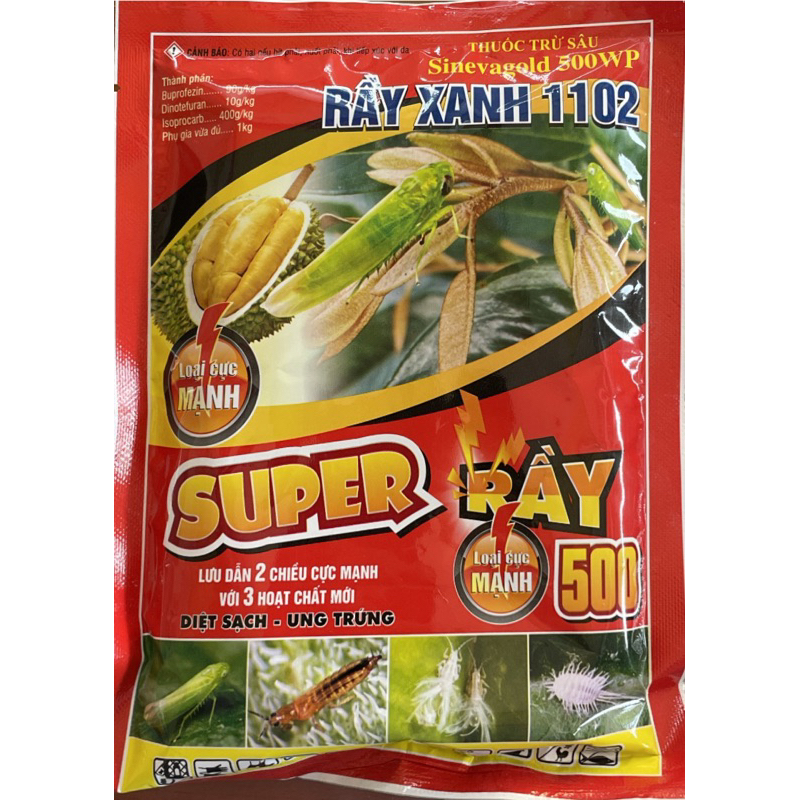 Rầy xanh sầu riêng (100gr) - đặc trị rầy xanh, rầy phấn trắng, rầy nhảy trên sầu riêng