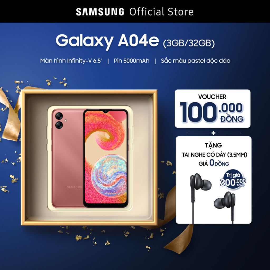 Điện Thoại Samsung Galaxy A04e  - Hàng Chính Hãng