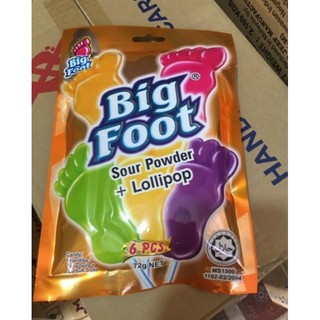 kẹo que mút bàn chân bigfoot