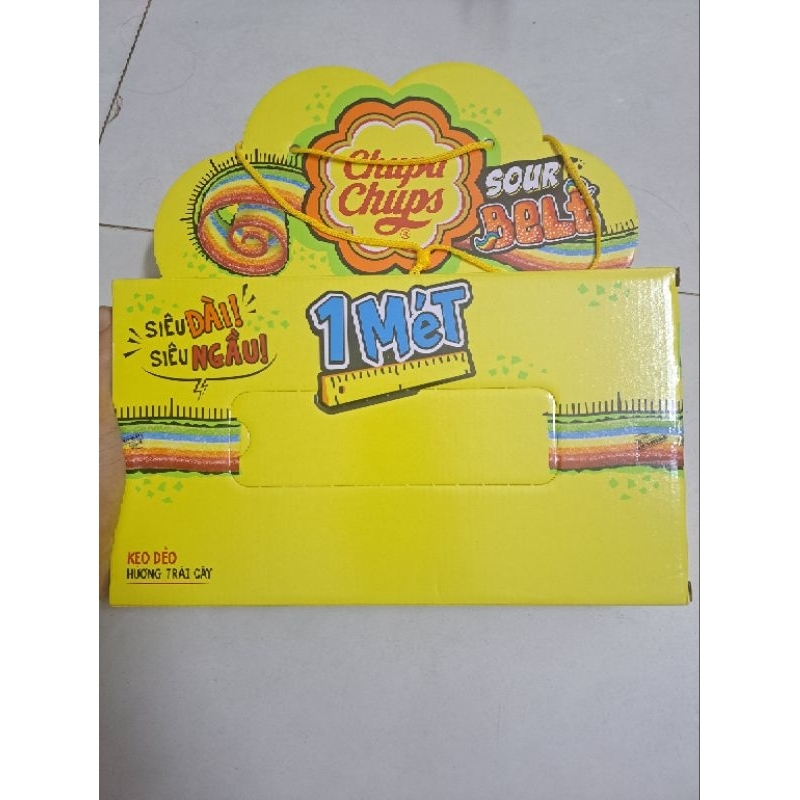 (sĩ hộp 12day) kẹo dẻo cầu 1met chup