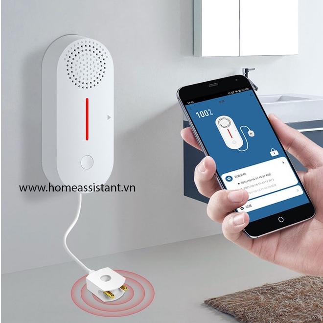 Cảm Biến Tràn Nước Wifi Tuya Có Loa Báo Động WL03 (Smart Life)