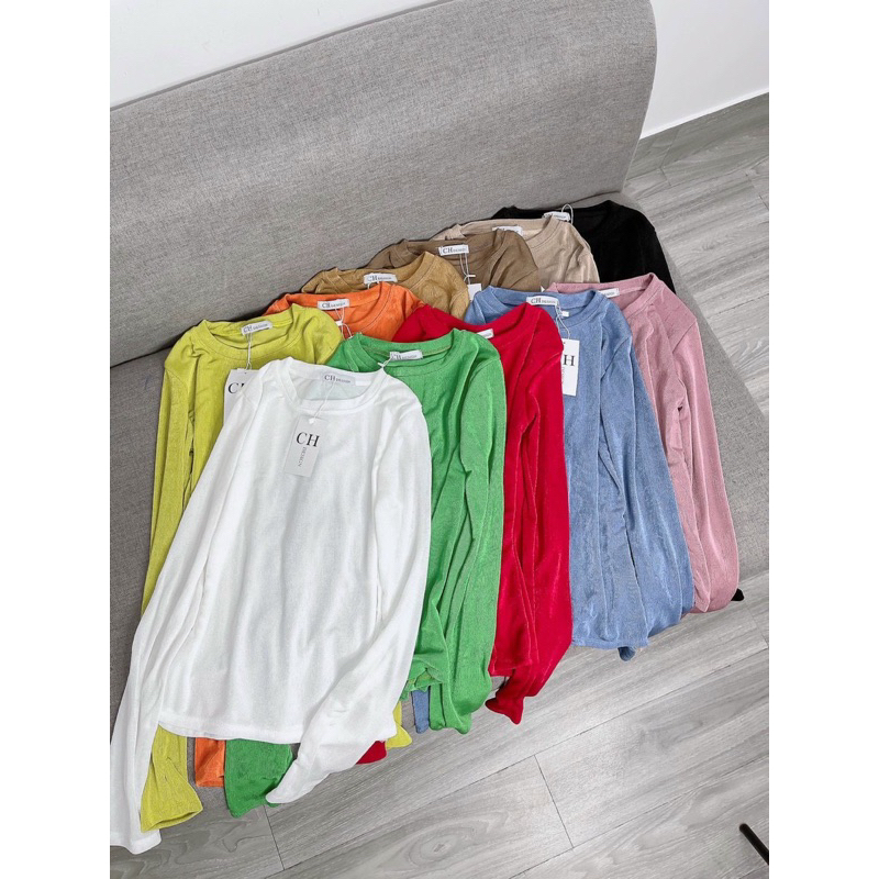 Áo Thun Tay Dài Thun Nhũ Siêu Sang