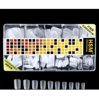  Móng úp HSM vuông ngắn nhám sẵn màu trong 