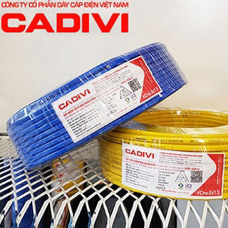 [CHÍNH HÃNG] 10 mét dây điện đôi CADIVI 2x1.5 - 2x1.0 - 2x0.75 - 2x0.5