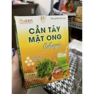 [MS049] Combo 4 Hộp Bột Cần Tây Mật Ong Collagen_Hộp 15 Gói