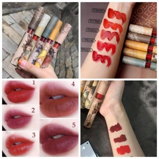 ( Chính hãng) Set 5 son kem lì vongee hoàng cung (có tách lẻ 1 cây)
