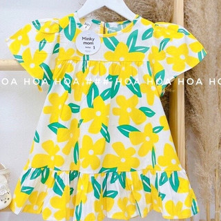 Đầm bé gái chất thô hàn mềm mát tay, Váy cho bé gái size đại từ 2-10 tuổi