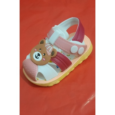 GIÀY SANDAL TẬP ĐI CÒI CHÍP CHÍP CHO BÉ HÌNH GẤU ( CHÍP GẤU )
