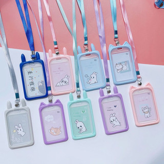 Bảng tên dây lụa nút nhựa 2 mặt