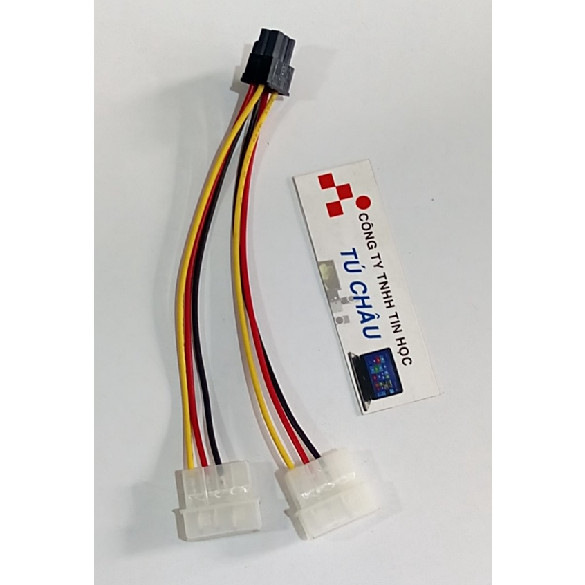 Cáp chuyển nguồn 2 đầu ATA ra đầu 6 Pin cho VGA - Card màn hình