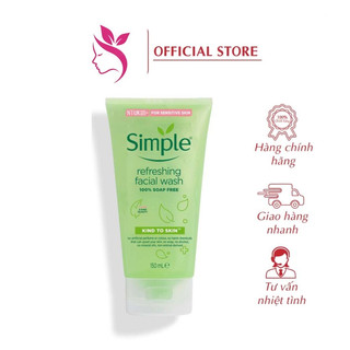 Sữa rửa mặt simple kind to skin 150ml.