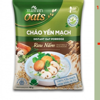 Cháo yến mạch rau nấm xuân an 40g
