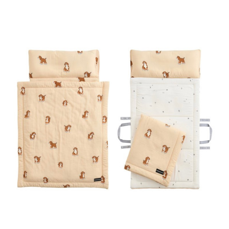 Set nệm chăn gối gấp gọn DonoDono Hàn quốc cho bé đi du lịch hoặc đi học