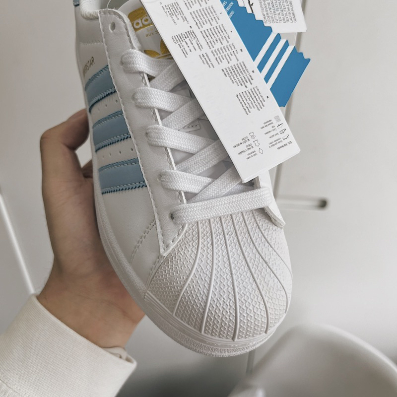 Giày Sneaker Adidat Superstar Baby Blue