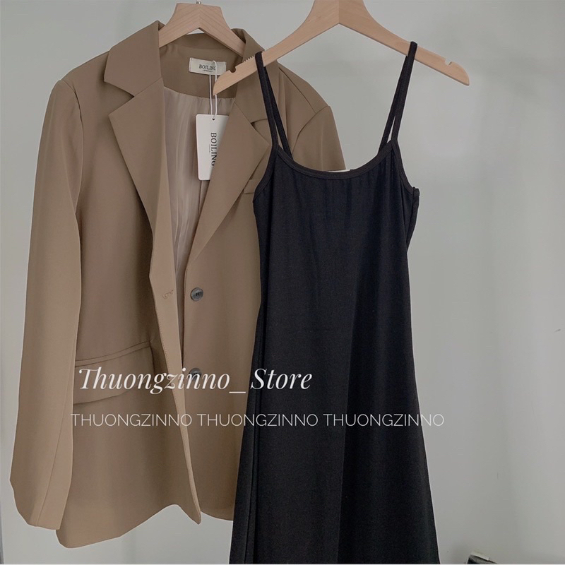 [Ảnh thật/Video] Váy hai dây body sexy dáng dài thiết kế năng động trẻ trung