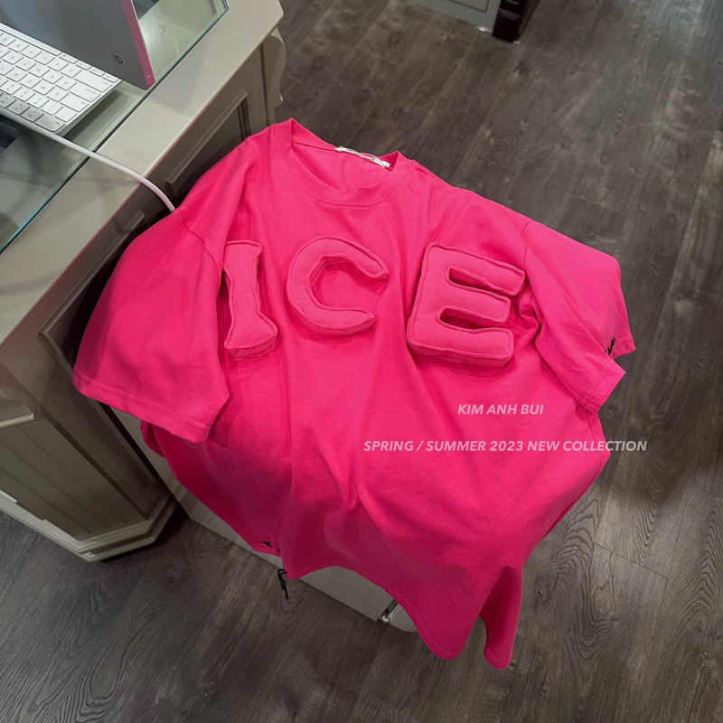 ÁO PHÔNG ICE CHỮ NỔI KIM ANH BÙI