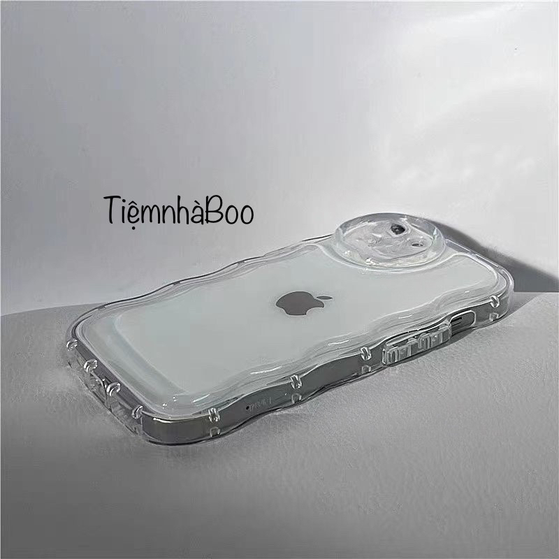Ốp lưng gơm sóng trong suốt silicone dành cho iPhone