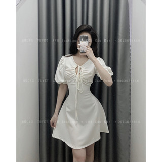 Đầm thiết kế buộc dây ngực