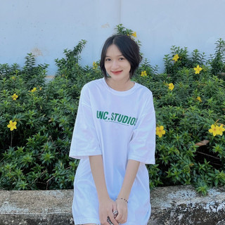 Áo thun tay lỡ form rộng DEUNCOOL Basic Tee Drop 1.0 - Màu Trắng - In UNC.STUDIOS