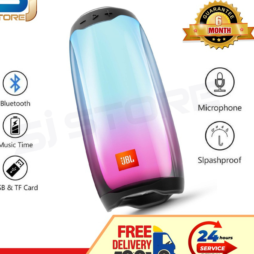 Loa Bluetooth Pulse 4+/5 Full Led- Led Theo Điệu Nhạc, Kết Nối Máy Tính - dáng đẹp bass lớn