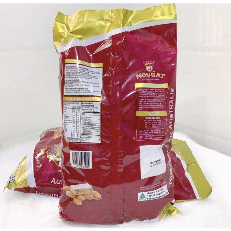 Kẹo Nougat Original Crunchy Nguyên Bản 1kg