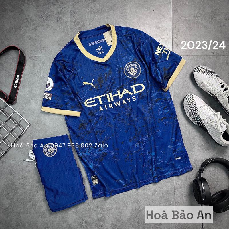 Áo bóng đá đội tuyển Mancity (Manchester City) sân Khách 2023-2024 Màu