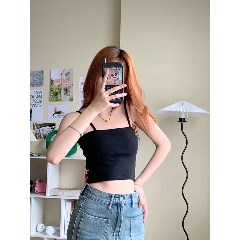 Áo Ống 2 Dây Nữ Trơn Chất Thun Gân Co Giãn 4 Chiều OLARI OL105 - Simple Top | BigBuy360 - bigbuy360.vn