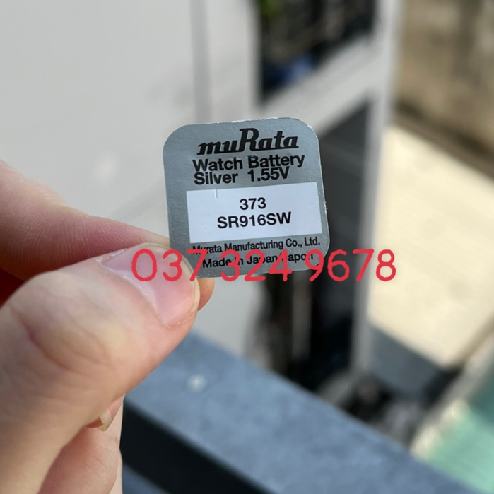 Hộp 1 viên pin cúc áo SONY - muRata 373 SR916SW 916 SR916 1,55V pin đồng hồ
