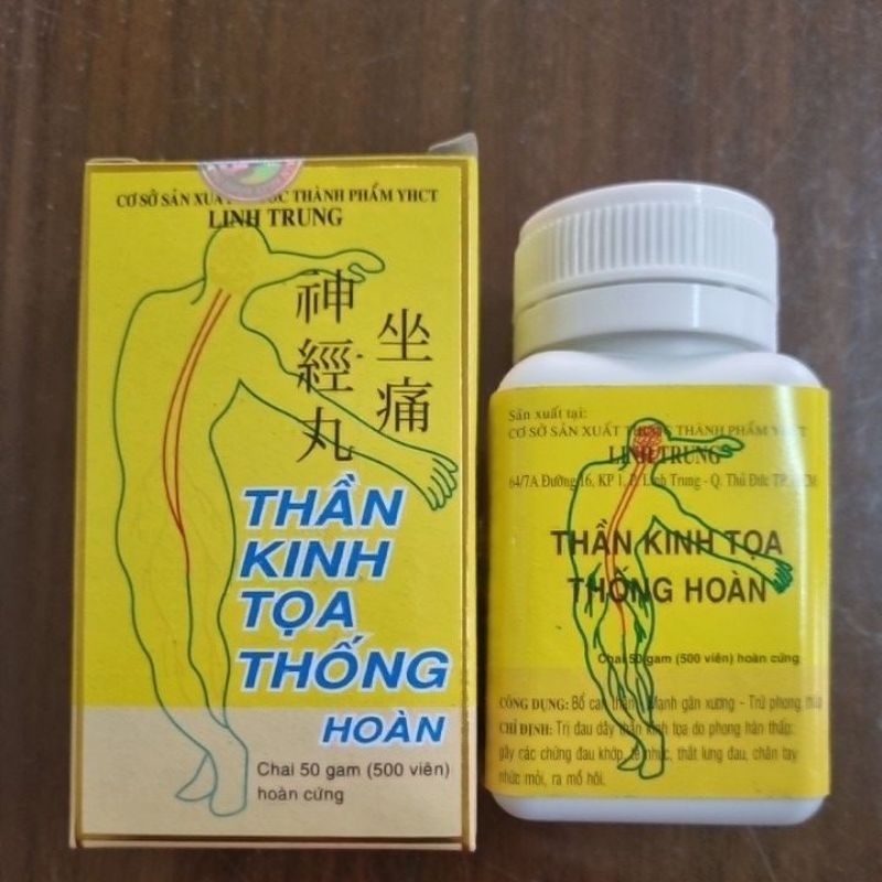 Thần Kinh Tọa Thống Hoàn - hỗ trợ đau thắt lưng 500 viên