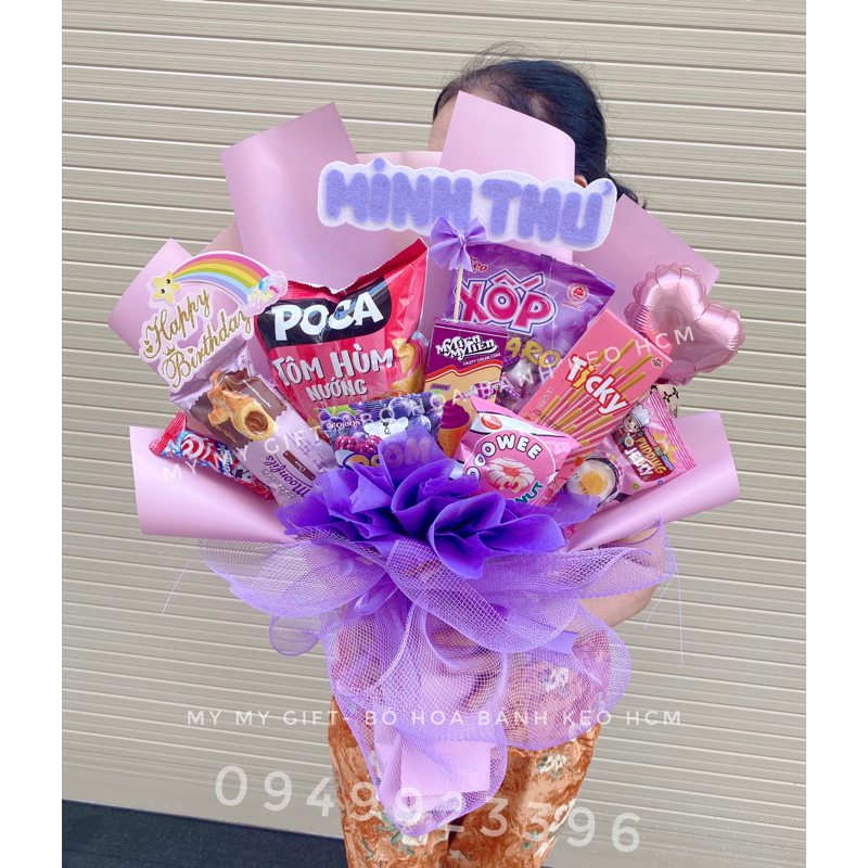 Bó hoa bánh kẹo