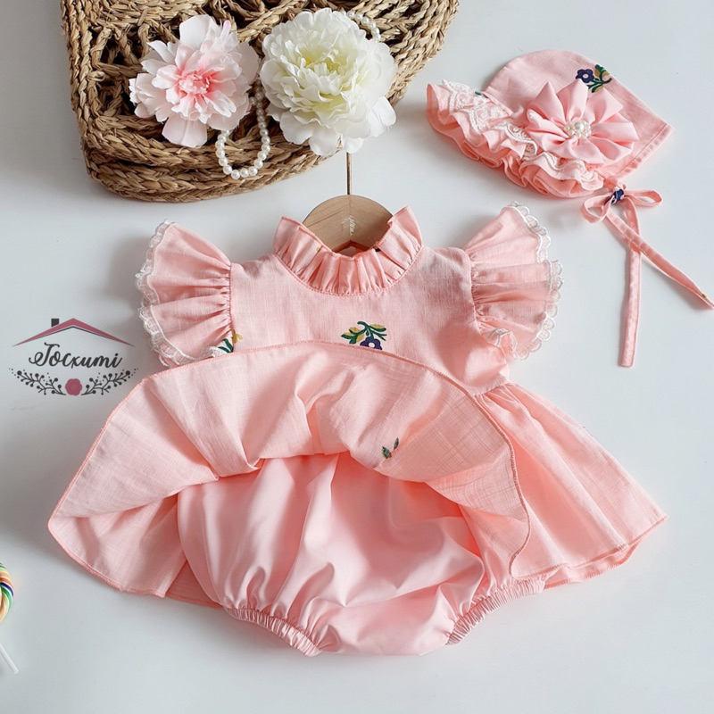 Body váy hoa tiểu thư cánh tiên cao cấp siêu chất - Tocxumi