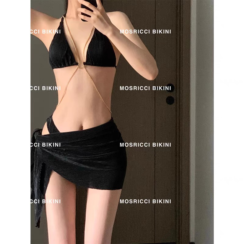 Set 3 Mảnh Bikini Nhung Đang Hot 2023