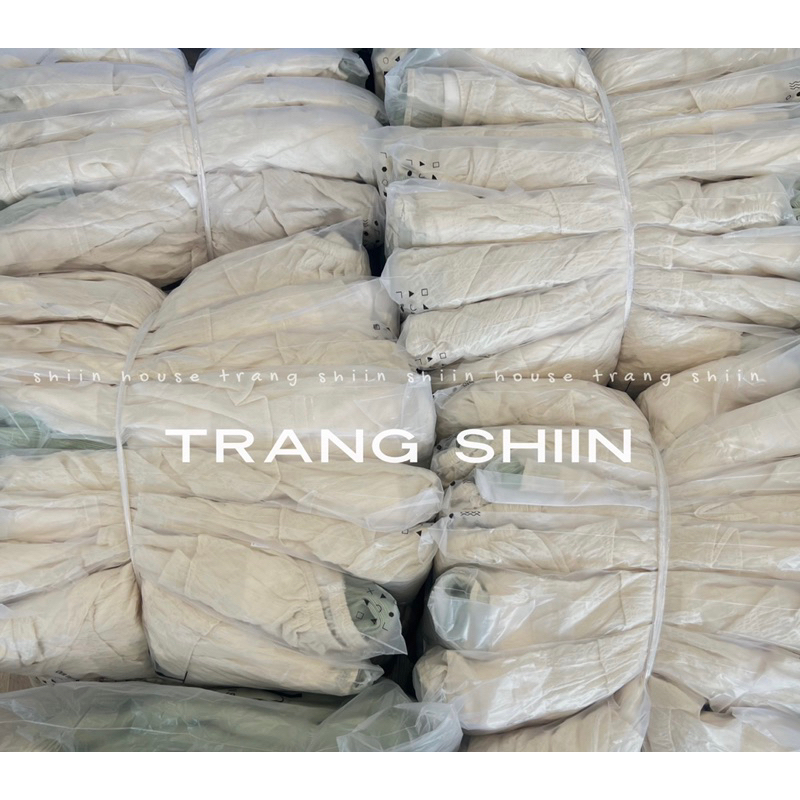 Set áo peplum bèo và quần suông dập ly mịn xanh ngọt - Trang Shiin