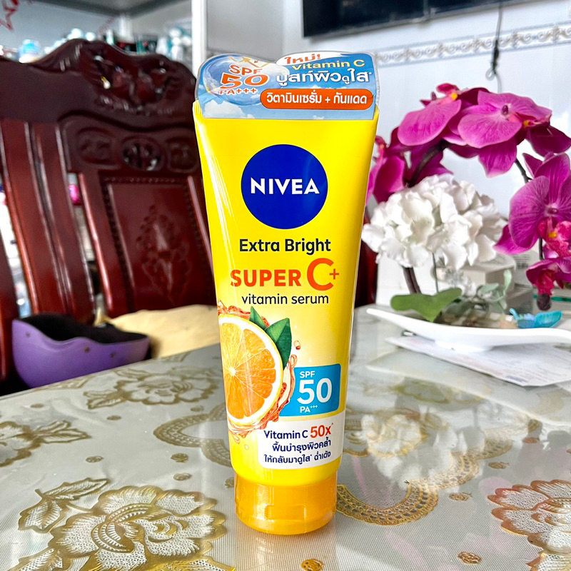 Serum Dưỡng Thể & Chống Nắng SPF50 PA+++ NIVEA Vitamin Super C+ (320 ml)