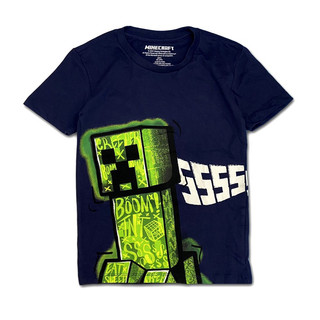 Áo thun cotton Minecraft size đại cho bé trai