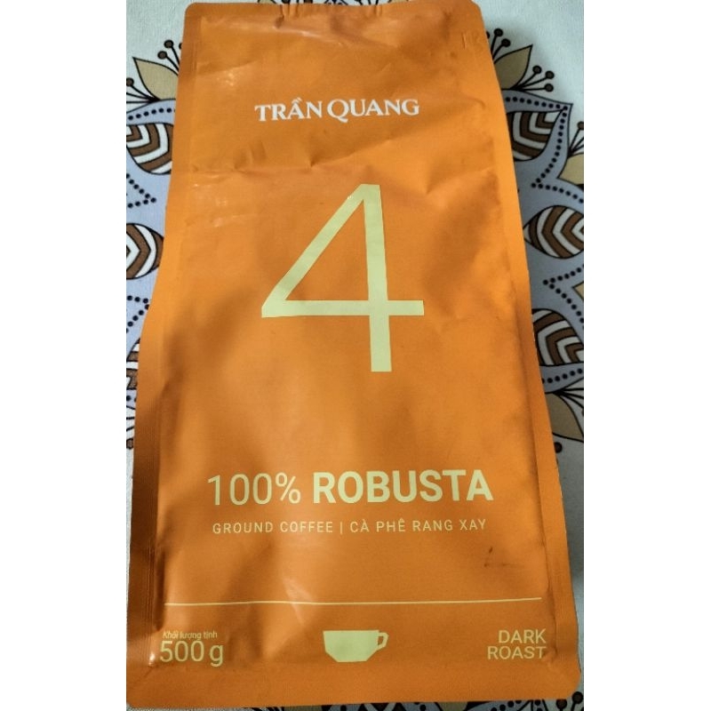 Cafe rang xay No4 Trần Quang (500gr- 100% Robusta)