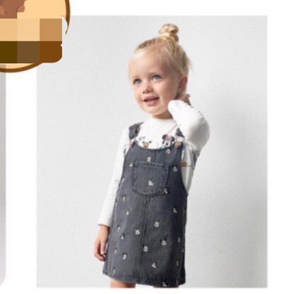 Váy yếm 3 mẫu jean+kaki Mickey nhân vật hoạt hình Disney cute cho bé gái chất siêu mềm,điểu chỉnh được độ dài,form rộng