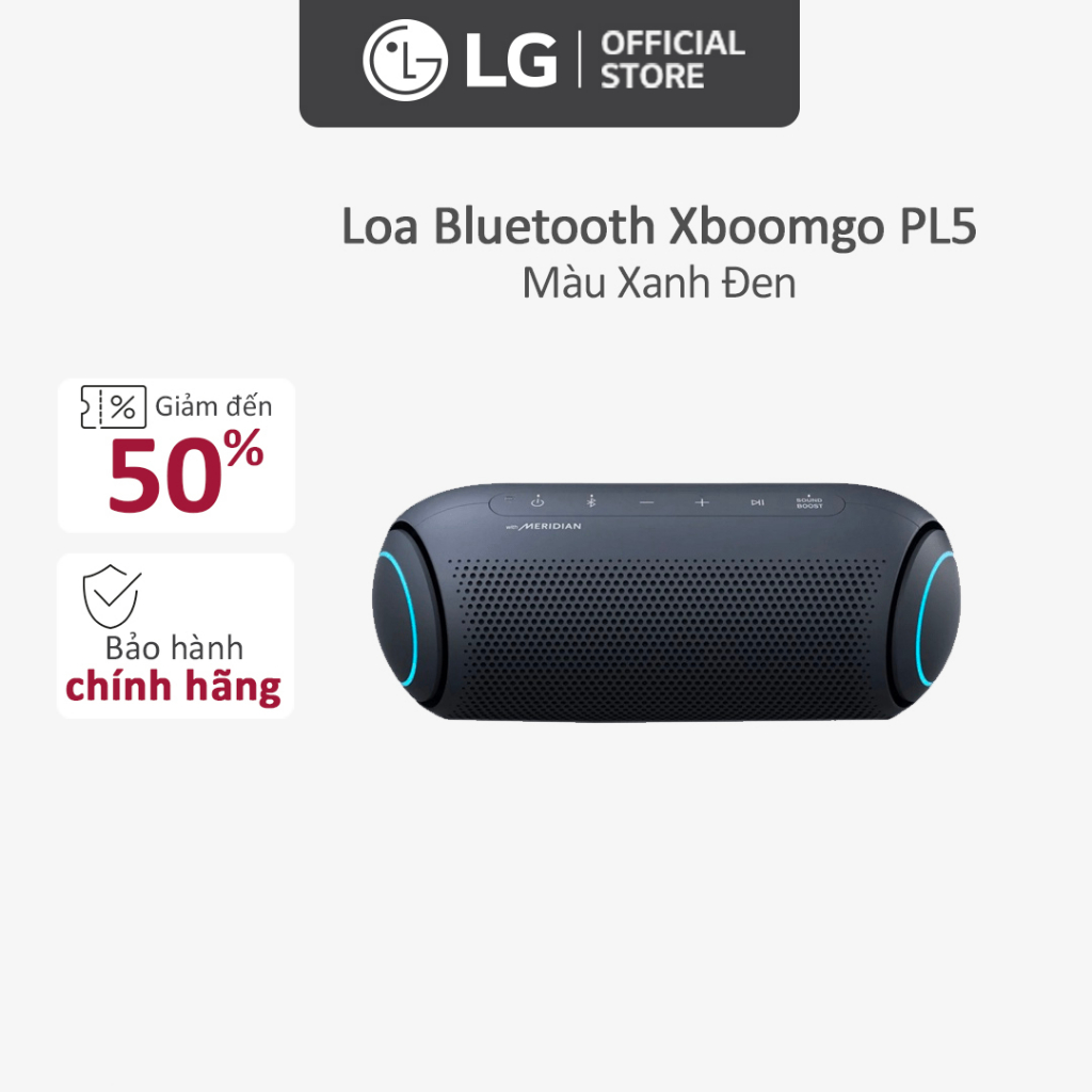 Loa Bluetooth Di Động LG Xboom Go PL5 - Hàng Chính Hãng - Màu Xanh Đen