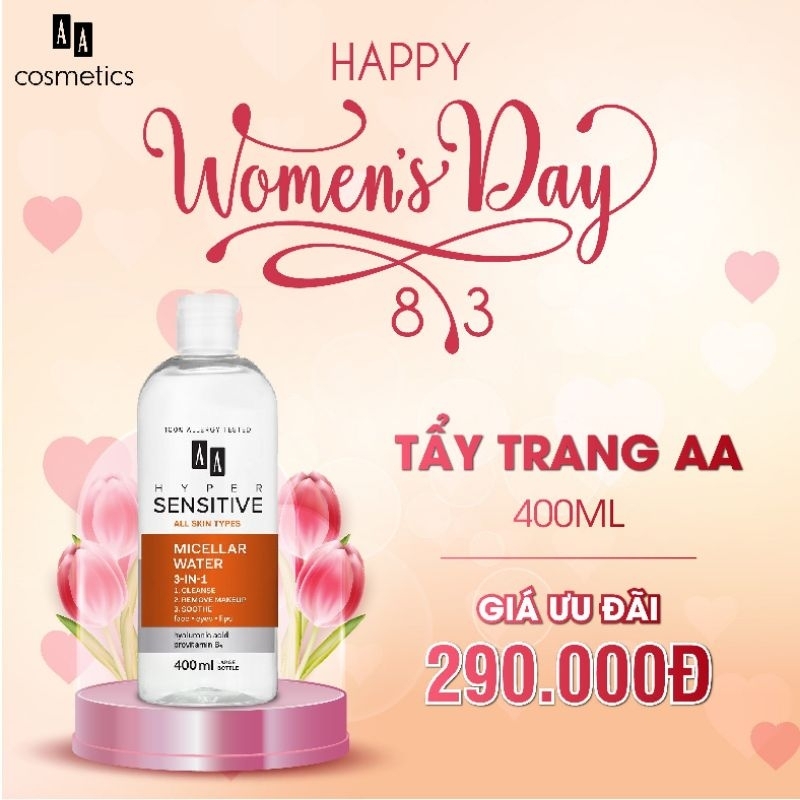 NƯỚC TẨY TRANG AA COSMETICS