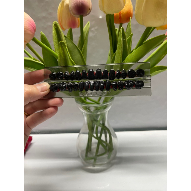 RĂNG NHỰA ĐEN THÁO LẮP - RĂNG ĐEN NHA KHOA