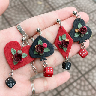 Khuyên tai đất sét nung Polymer Clay