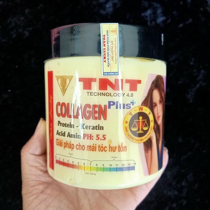Hấp dầu ủ phục hồi tóc hư tổn COLLAGEN MEN SỐNG TNT 568ml