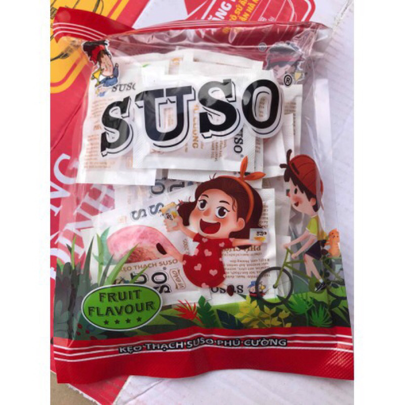 Thạch rau câu Suso túi dài 800g, túi ngắn