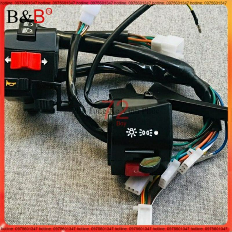 đôi cụm công tắc phải trái xe dream hàng đẹp loại 1