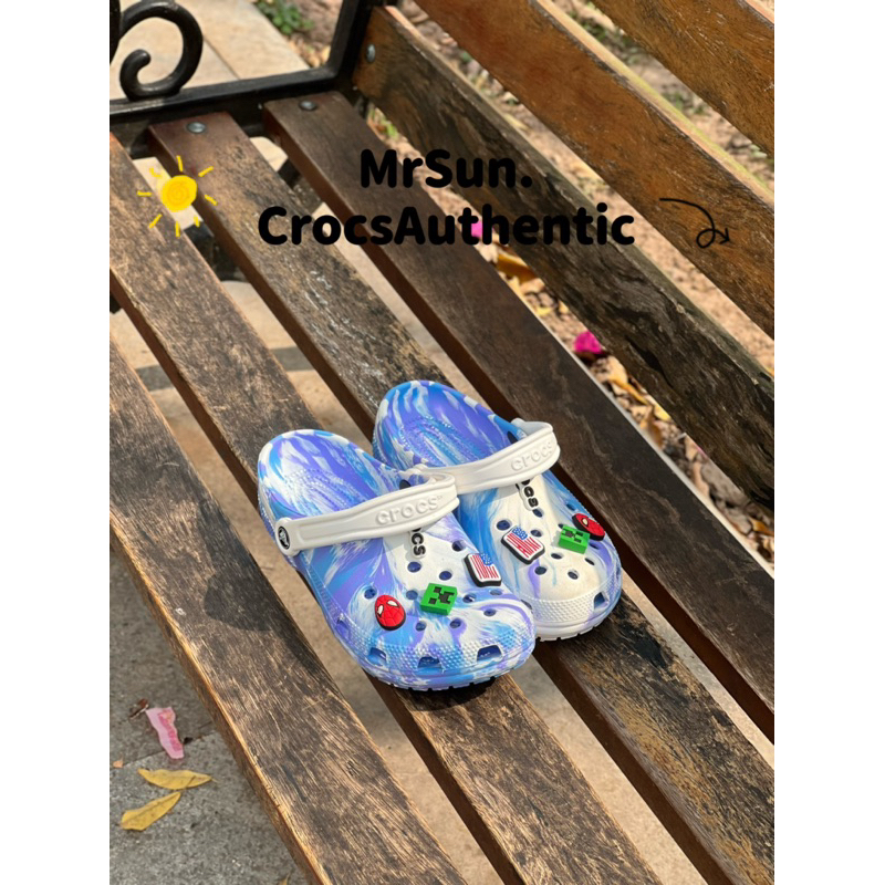 Sục Crocs màu loang sục hot unisex