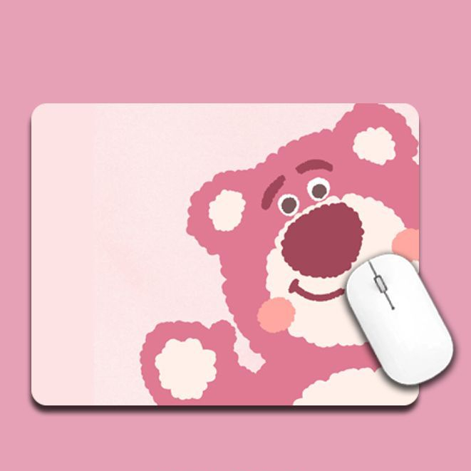 Miếng lót chuột / Bàn di chuột chống trượt hình Gấu Dâu Losto siêu hot - LC Ladykiller