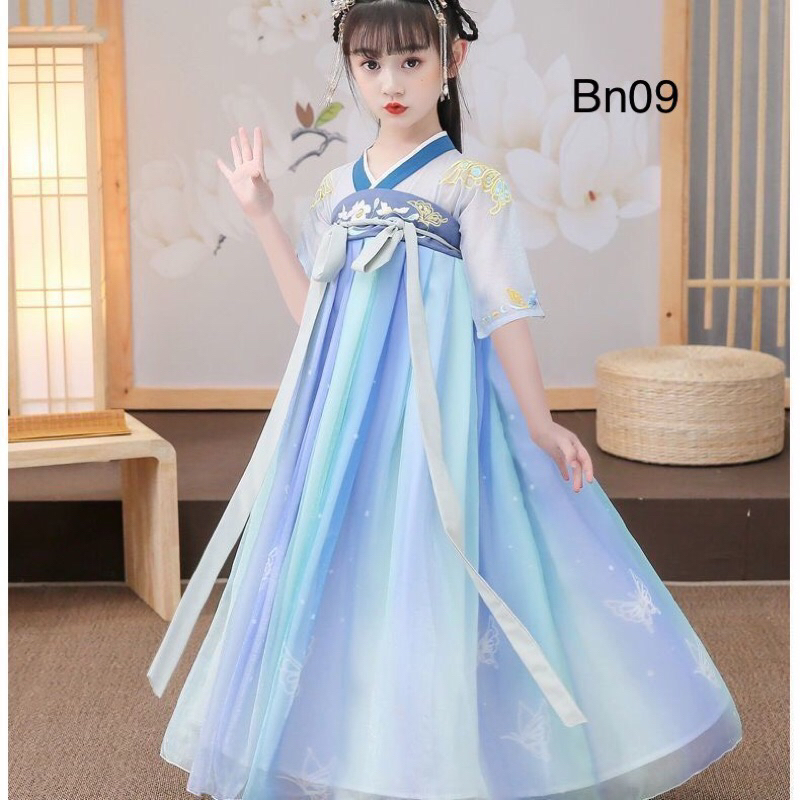 Bộ Hán Phục Phong Cách Trung Hoa Xinh Xắn Dành Cho Bé Gái