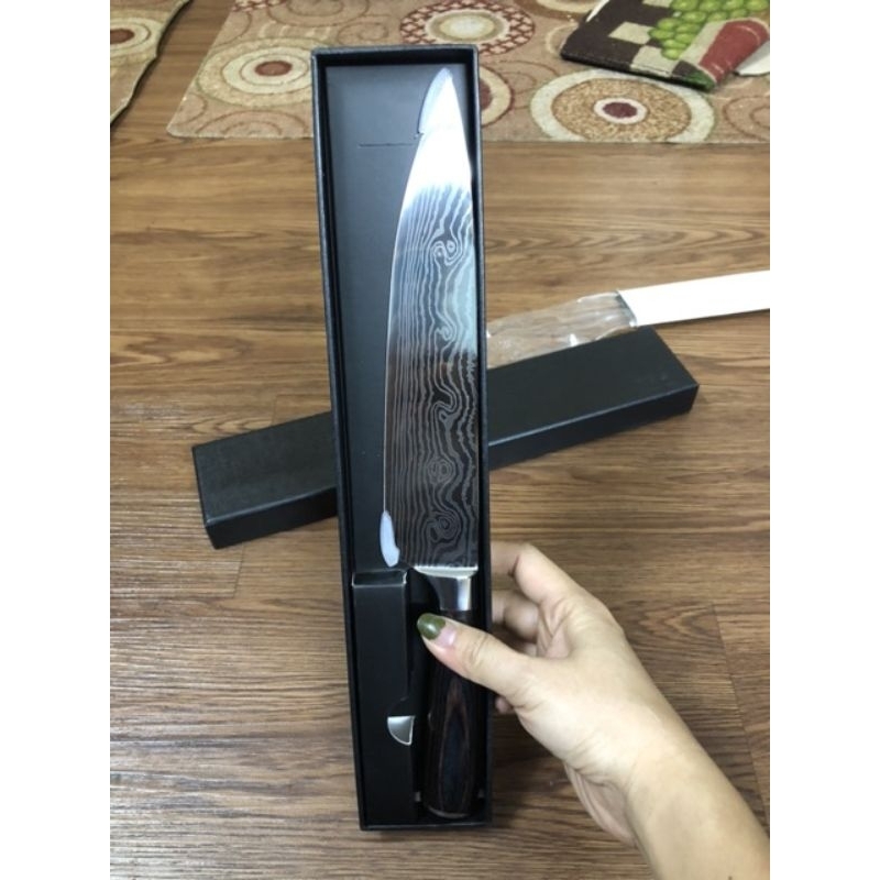 Dao Nội Địa Nhật Bản Bằng Thép Không Gỉ Hộp Đen Alog